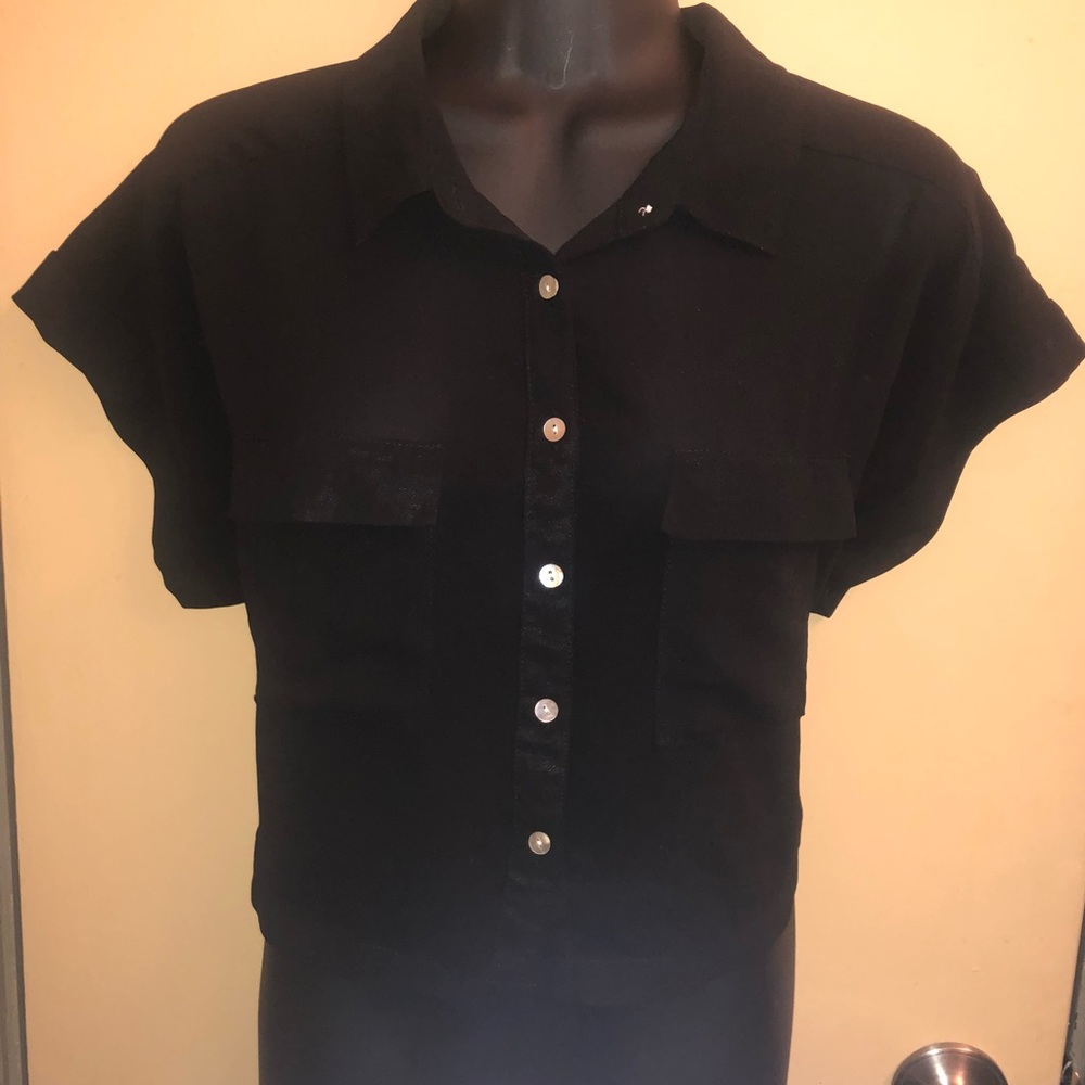 Body Central crop blouse size L